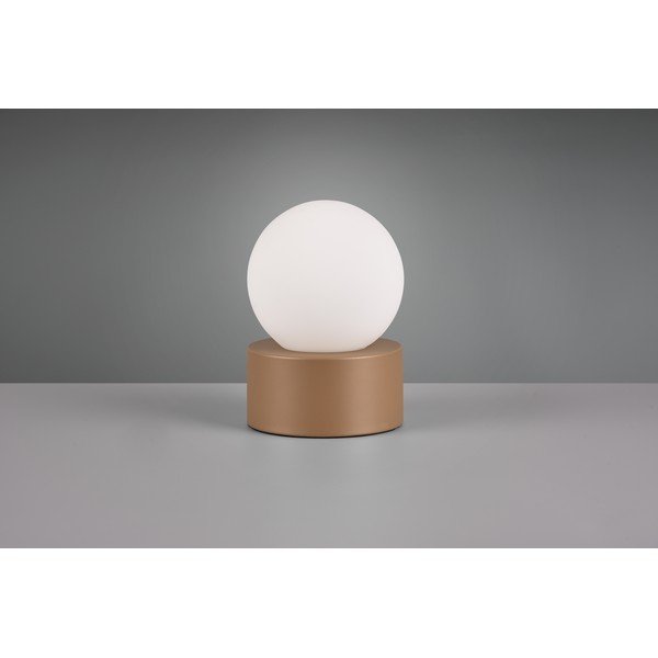 Бяло-кафява настолна лампа (височина 17 cm) Countess - Reality-image-3