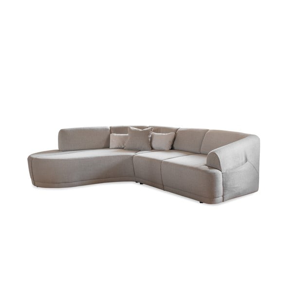 Кремав ъглов диван (ляв ъгъл) Bella Siena - Miuform