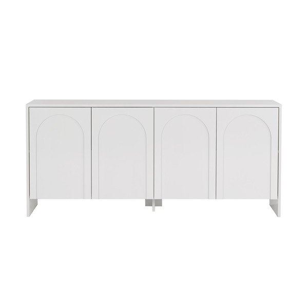 Бял скрин 180x80x45 cm Arlen  – Kalune Design-image-3