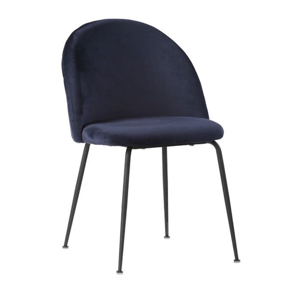 Комплект от 2 сини трапезни стола с черни крака Geneve - House Nordic