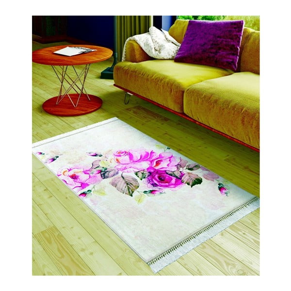 Dětský koberec Aquarela Pink, 80 x 150 cm
