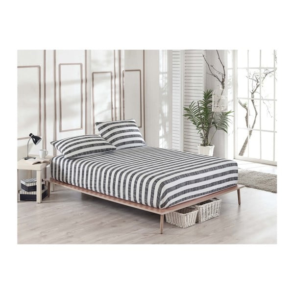 Комплект от ластичен чаршаф и 2 калъфки за възглавници за единично легло Clementino Samigo, 160 x 200 cm - Mijolnir