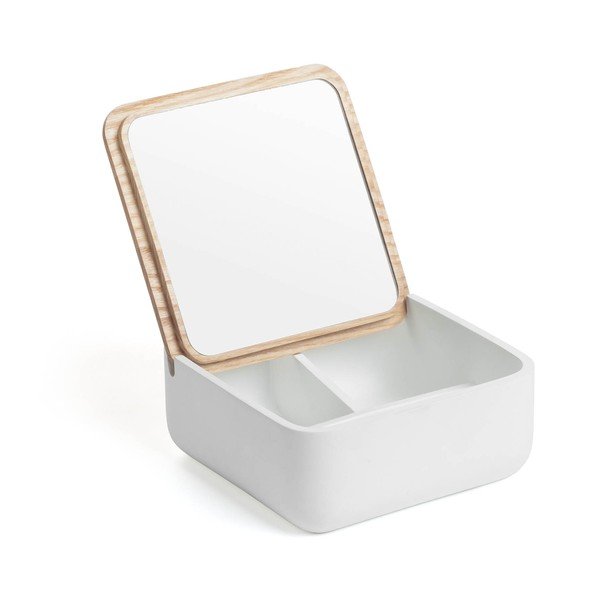 Bílý úložný box z jasanového dřeva La Forma Mackie-image-2