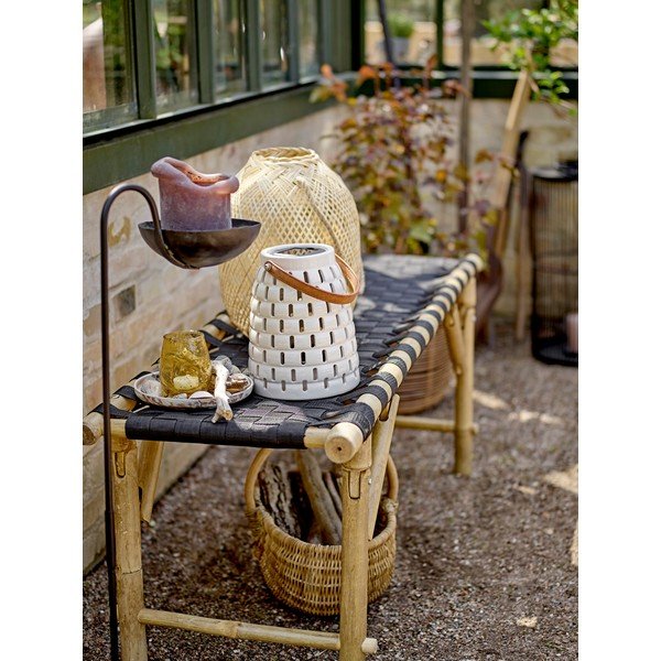 Бял соларен LED фенер (височина 20,5 см) Treillis - Bloomingville-image-1