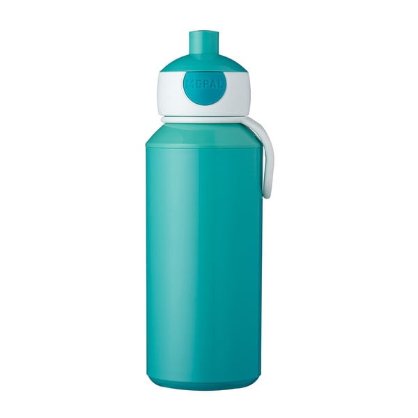 Бутилка за вода Campus в тюркоазен цвят, 400 ml Pop-Up - Mepal
