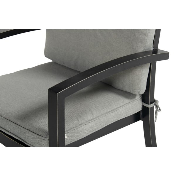 Сив градински метален стол Rosario – Hartman-image-3