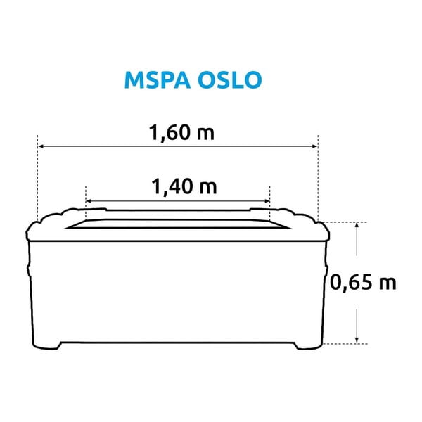 Джакузи със солидна конструкция за 6 души дълбочина 65 cm Oslo – MSPA-image-3