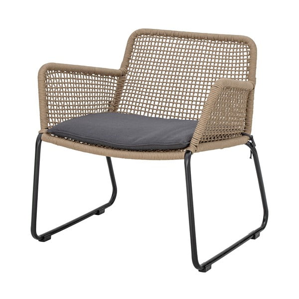 Градински фотьойл в сиво и бежово Mundo – Bloomingville-image-4