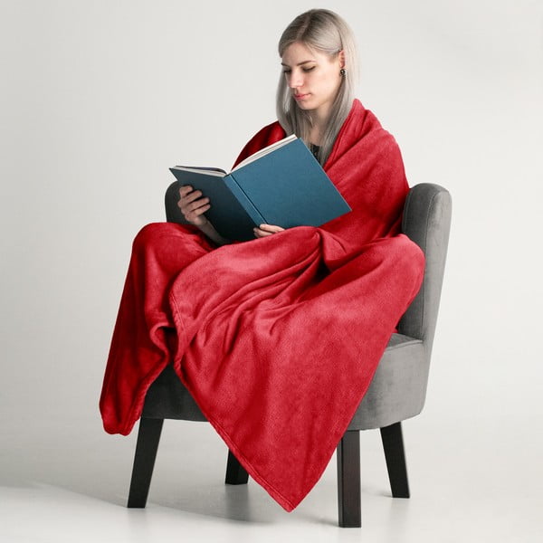 Червено одеяло от микрофибър , 160 x 210 cm Mic - DecoKing-image-1