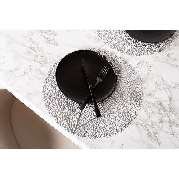 Сребърна подложка за хранене , ⌀ 38 cm - Tiseco Home Studio-image-1