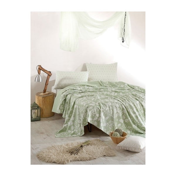 Комплект памучни чаршафи и 2 калъфки за възглавници за двойно легло Mackenzie, 160 x 240 cm - Unknown