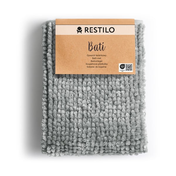 Сива постелка за баня , 60 x 90 cm Bati - AmeliaHome