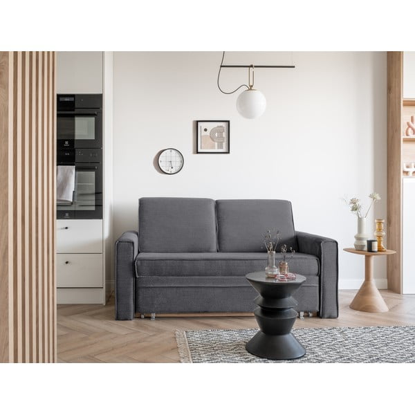 Сив разтегателен диван 168 см Lucky Lucy - Miuform-image-1