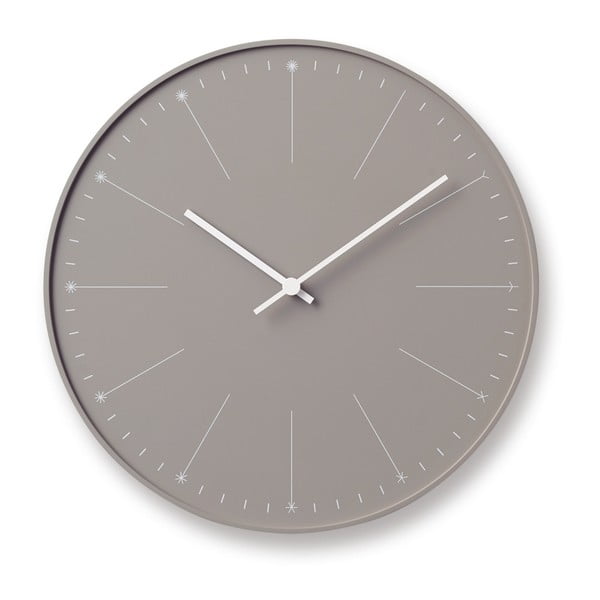 Béžové nástěnné hodiny Lemnos Clock Dandelion, ⌀ 29 cm