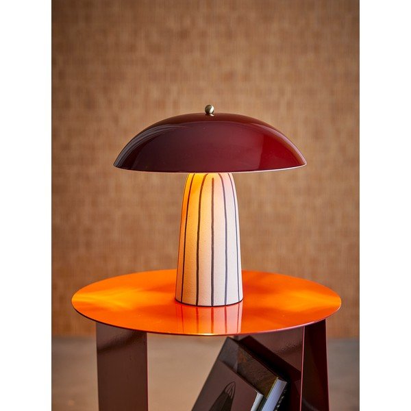 Керамична настолна лампа с метален абажур (височина 32 cm) Arvid – Bloomingville-image-1