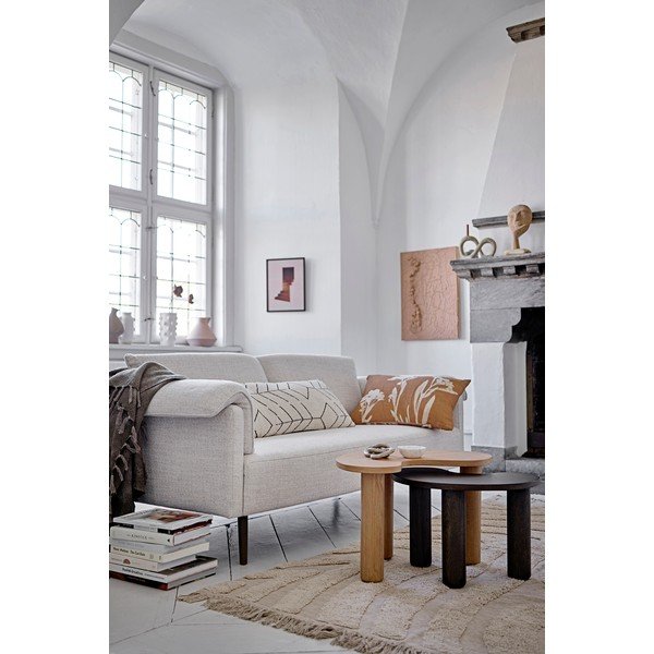 Тъмнокафява масичка за кафе от масивно каучуково дърво 36x53 cm Luppa – Bloomingville-image-1