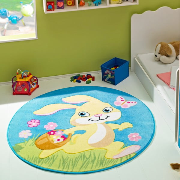 Детски килим Конфети, диаметър 133 см, Happy Bunny - Unknown