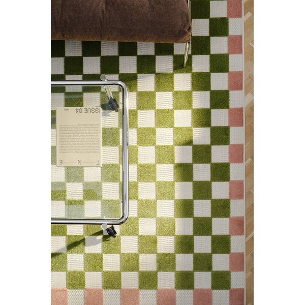 Зелен/розов килим за открито и закрито 200x290 cm Enja – Jotex-image-1