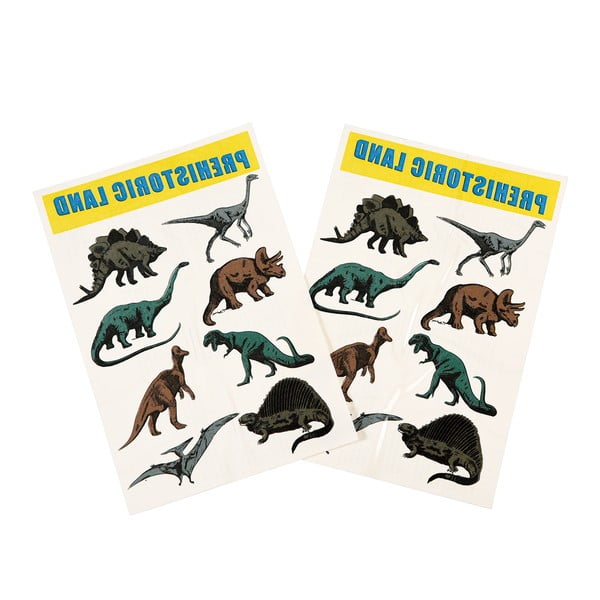 Комплект от 2 листа с временни татуировки Prehistoric Land - Rex London-image-2