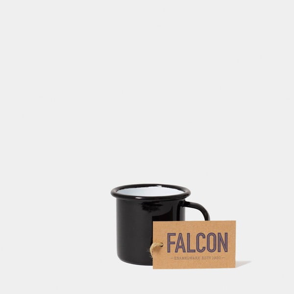Черна емайлирана чаша за еспресо , 160 ml - Falcon Enamelware