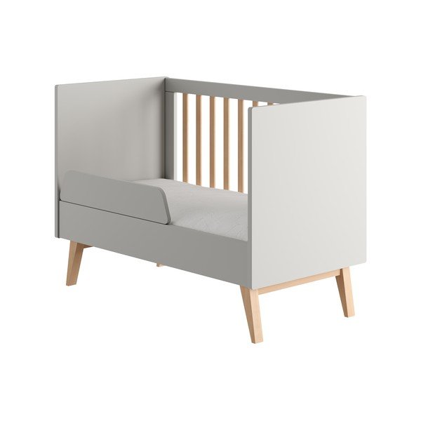 Сиво детско легло 60x120 cm Swing - Pinio-image-2