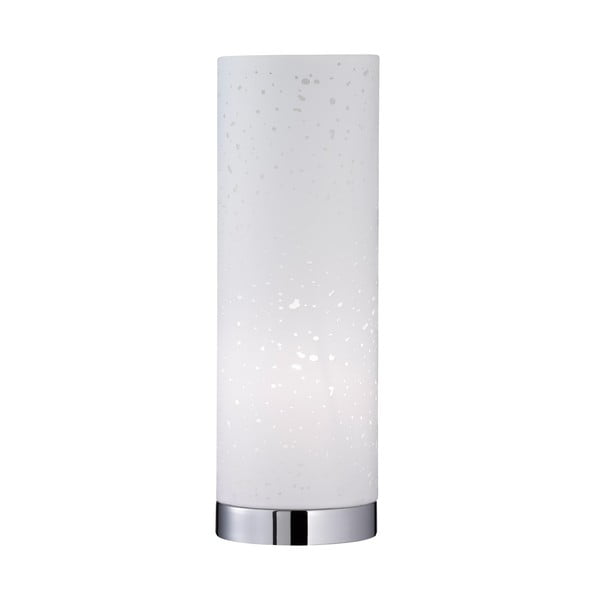 Бяла настолна лампа с текстилен абажур (височина 35 cm) Thor – Fischer & Honsel