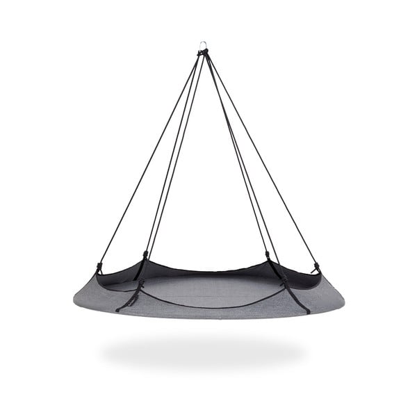 Сива градинска люлка със стойка - Hangout Pod-image-3