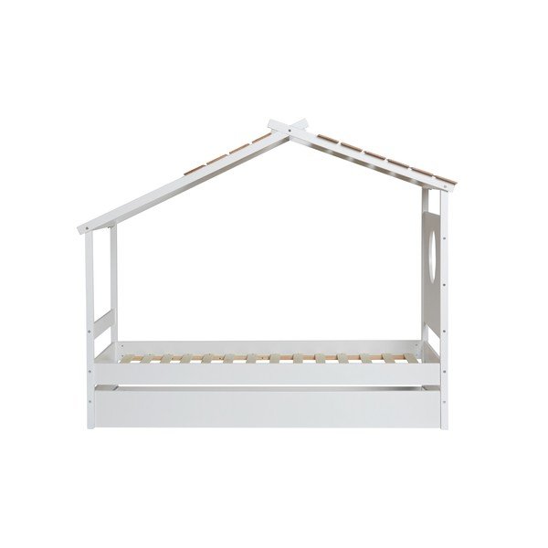 Бяло детско легло с издърпващо се чекмедже , 90 x 190 cm Nayah - Marckeric-image-2