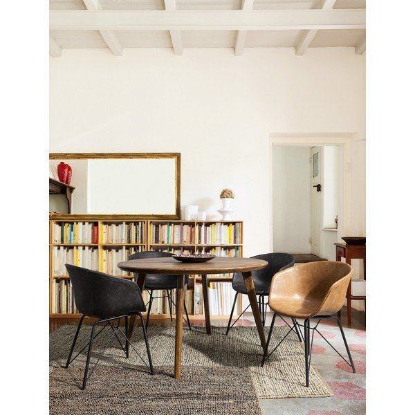 Тъмносив тапициран трапезен стол Warhol – Bizzotto-image-1