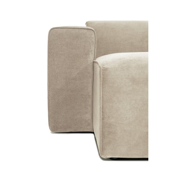 Бежов велурен модул на дивана (ляв ъгъл) Sting - Scandic-image-4