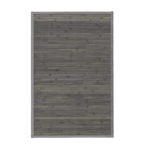 Сиво-зелен бамбуков килим 60x90 cm - Casa Selección