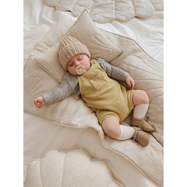 Бежов комплект за детско легло от лен Sand - Moi Mili-image-4