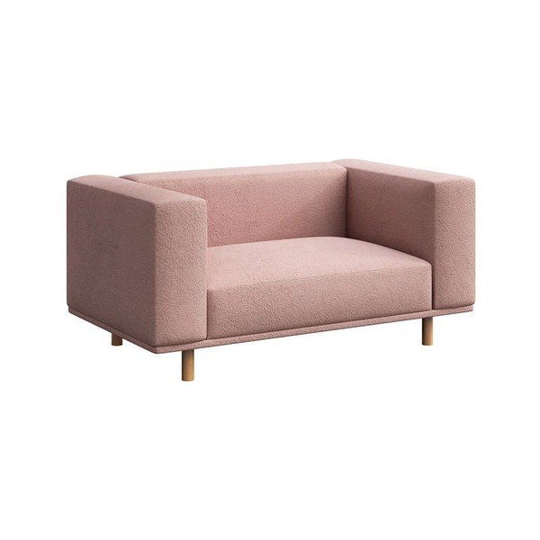 Розово кресло от плат букле Kukumo - Ame Yens