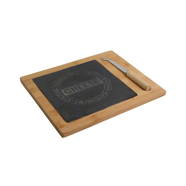 Set bambusového prkénka a nože na sýr Premier Housewares Cheese-image-1