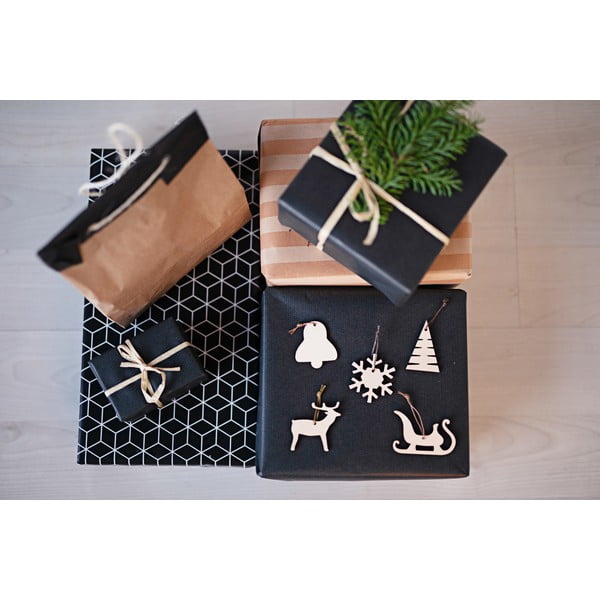 Комплект от 10 дървени коледни декорации Medium - Spira-image-2