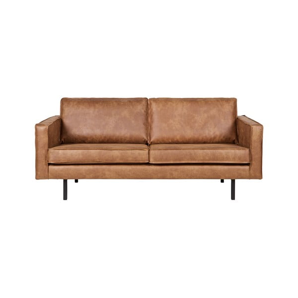 Кафяв диван с калъф от рециклирана кожа , 190 см Rodeo - BePureHome