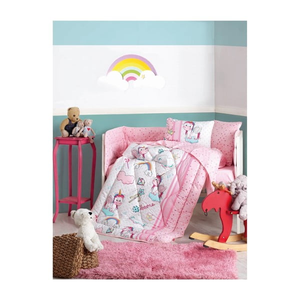 Комплект детско памучно спално бельо за единично легло Еднорог - Mijolnir