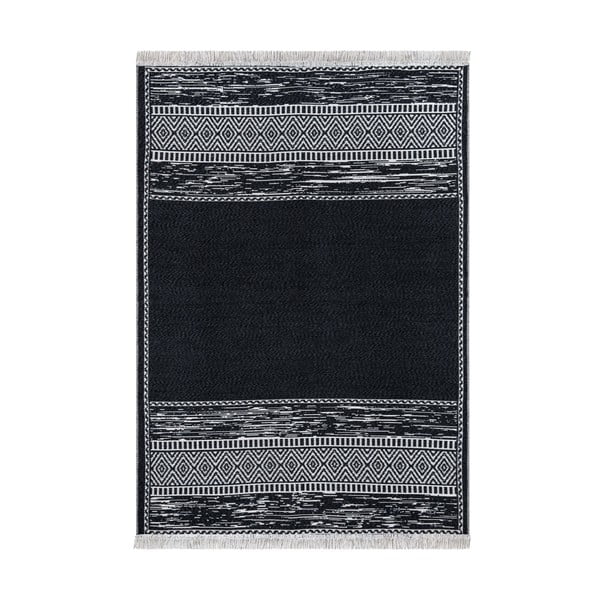 Черно-бял памучен килим , 80 x 150 cm Duo - Oyo home