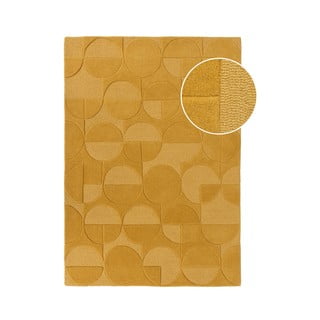 Жълт вълнен килим , 200 x 290 cm Gigi - Flair Rugs
