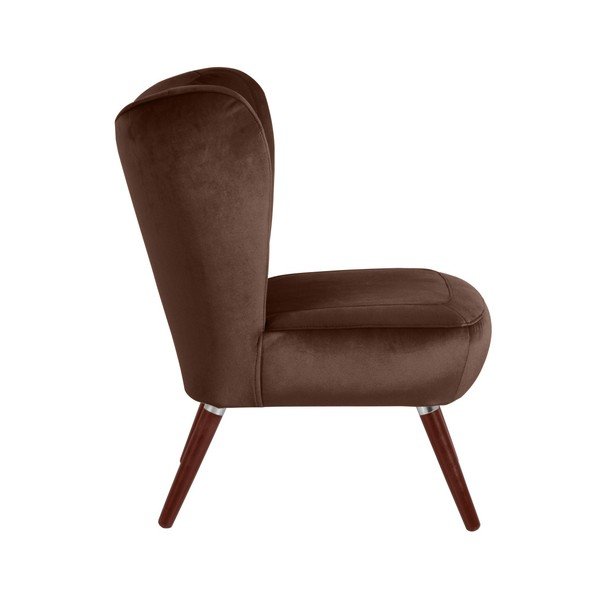 Тъмнокафяв фотьойл Кадифе Sari - Max Winzer-image-2