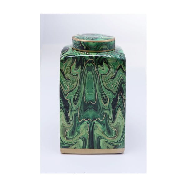 Zelená dekorativní sklenice Kare Design Malachite, 42 cm