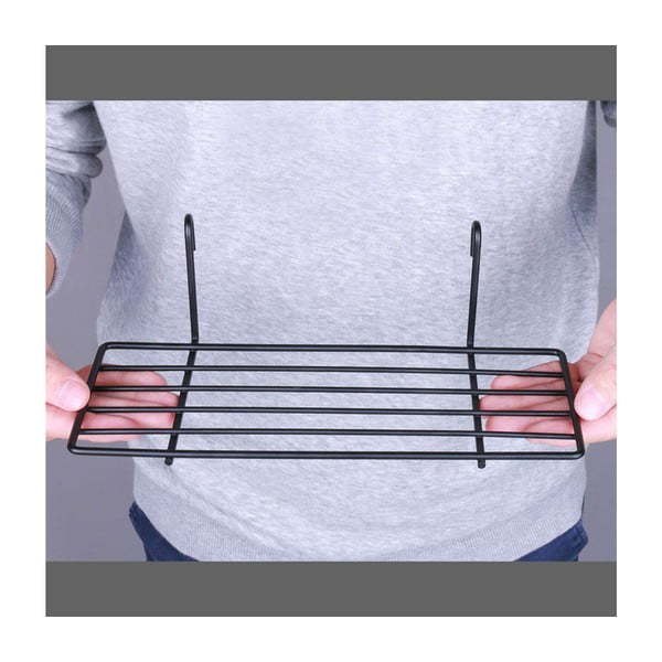 Черен допълнителен рафт за таблото за напомняне, дължина 24 cm - Evila Originals-image-1