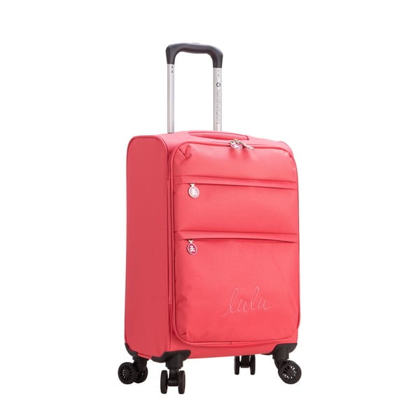 Розов багаж с 4 колела Lulucastagnette Luciana, 101 л - LULUCASTAGNETTE-image-4