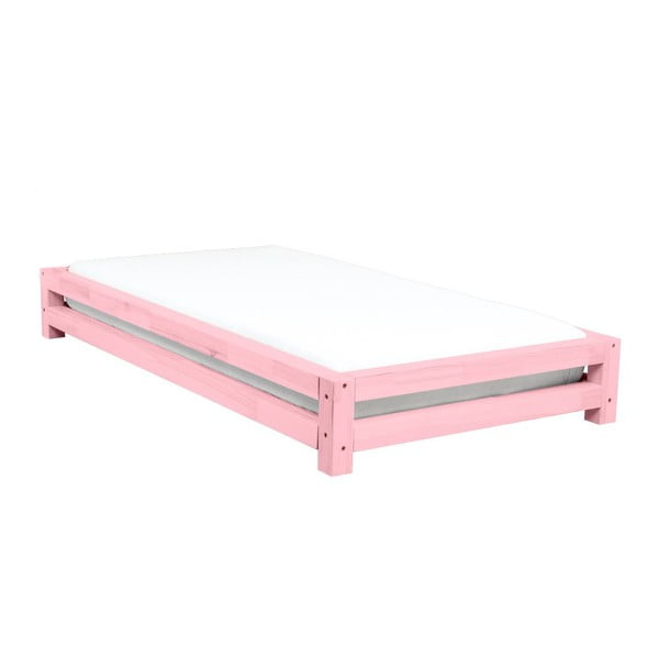 Детско легло JAPA от розов бор, 80 x 160 cm - Benlemi