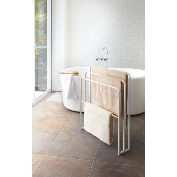 Бяла метална стойка за кърпи Yamazaki Tower - YAMAZAKI-image-1