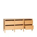 Скрин от декор от дъб  в естествен цвят 150x65x40 cm Forma – Hübsch