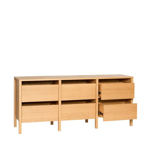 Скрин от декор от дъб  в естествен цвят 150x65x40 cm Forma – Hübsch