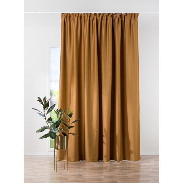 Завеса в меден цвят 270x260 cm Stone - Mendola Fabrics