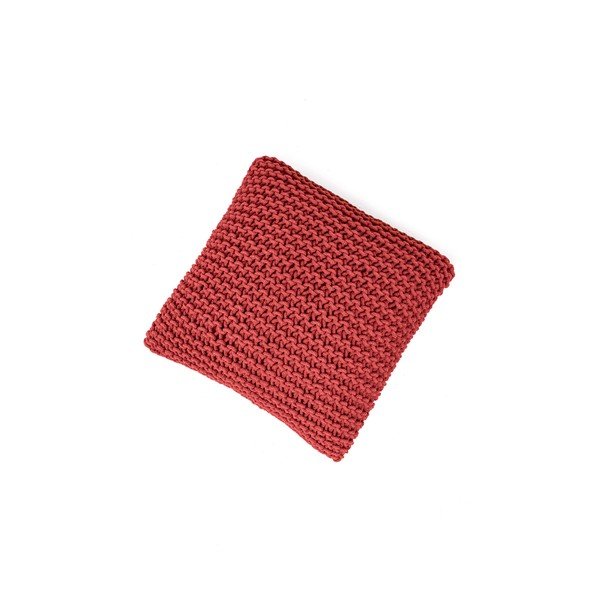 Червена плетена табуретка Knit – Bonami Essentials-image-3