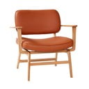 Оранжев фотьойл от изкуствена кожа Haze - Hübsch